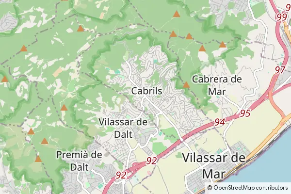 Mapa Cabrils