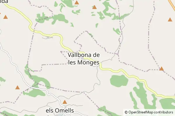 Mapa Vallbona de les Monges