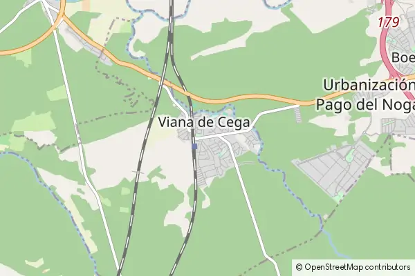 Mapa Viana de Cega