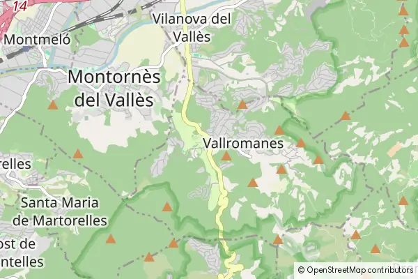 Mapa Vallromanes