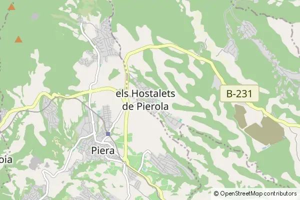 Mapa els Hostalets de Pierola