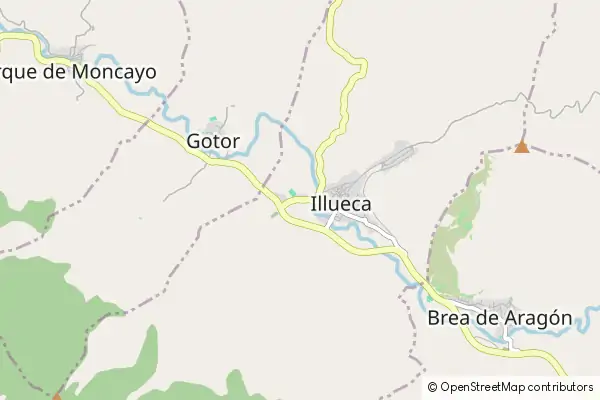 Mapa Illueca