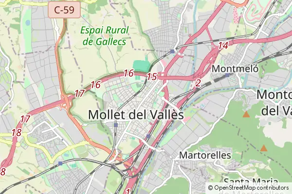 Mapa Mollet del Vallès