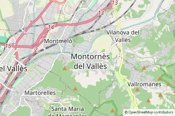 Mapa Montornès del Vallès