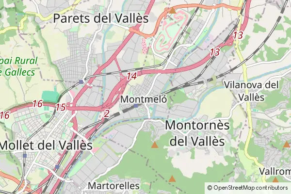 Mapa Montmeló