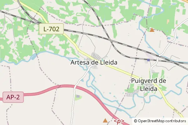 Mapa Artesa de Lleida