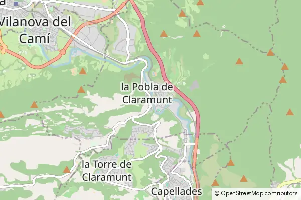 Mapa La Pobla de Claramunt