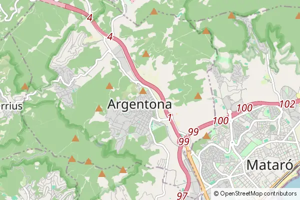 Mapa Argentona