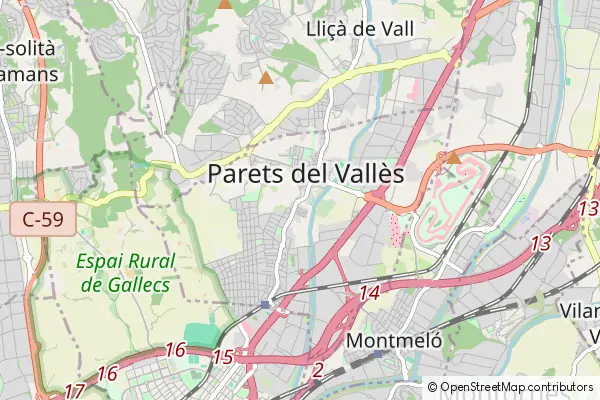 Mapa Parets del Vallès