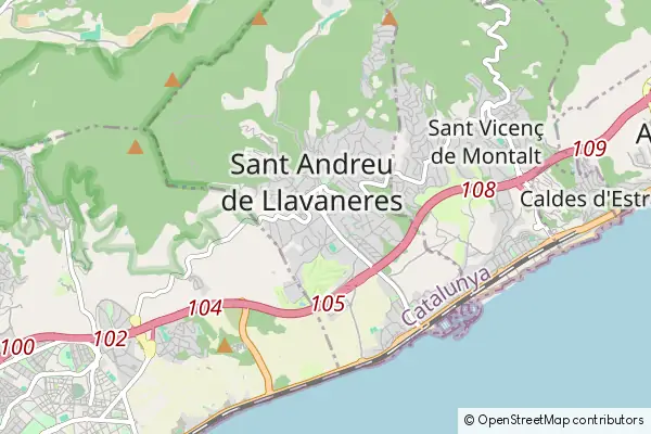 Mapa Sant Andreu de Llavaneres