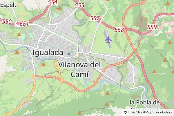 Mapa Vilanova del Camí