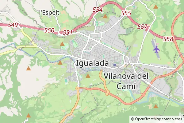 Mapa Igualada