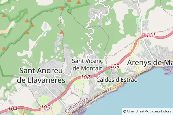 Mapa Sant Vicenç de Montalt