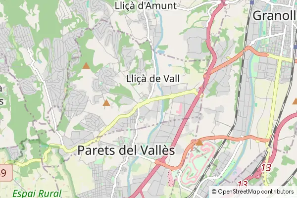 Mapa Lliçà de Vall