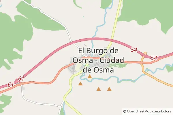 Mapa El Burgo de Osma