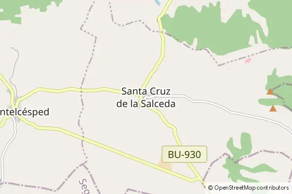 Mapa Santa Cruz de la Salceda