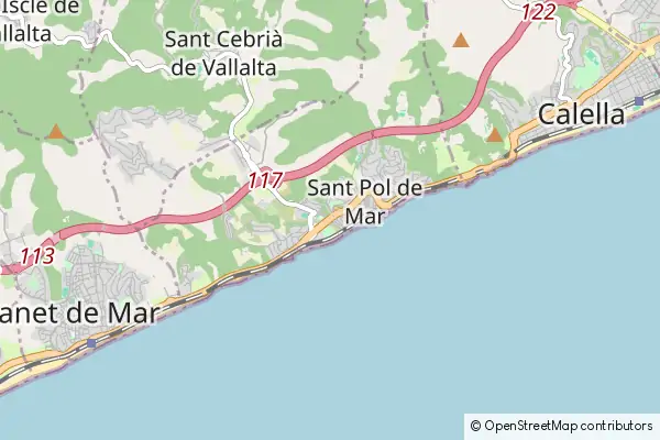 Mapa Sant Pol de Mar