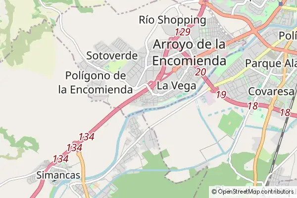 Mapa Arroyo de la Encomienda