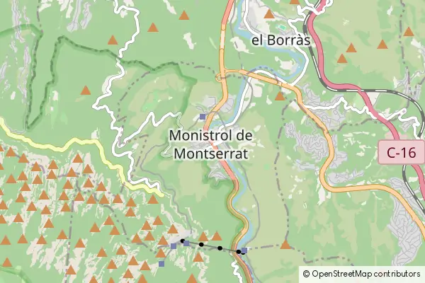 Mapa Monistrol de Montserrat