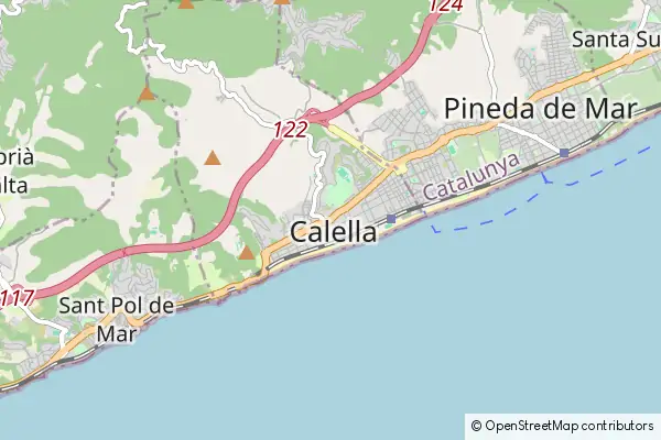 Mapa Calella