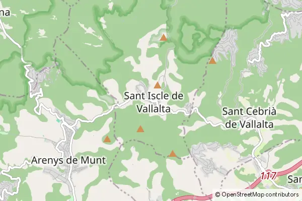 Mapa Sant Iscle de Vallalta