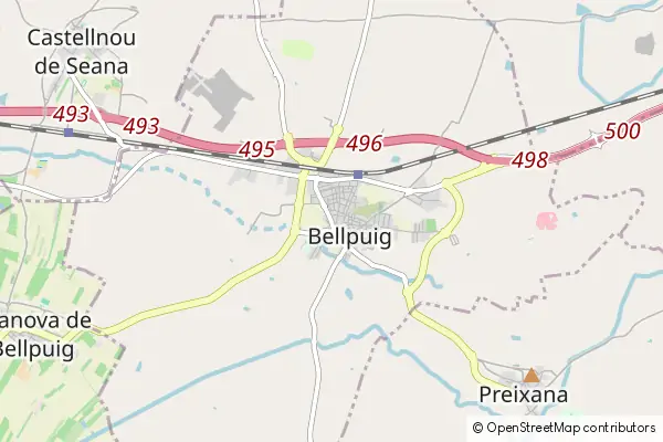 Mapa Bellpuig