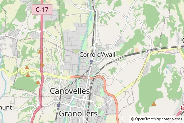 Mapa Les Franqueses del Vallès