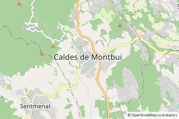 Mapa Caldes de Montbui