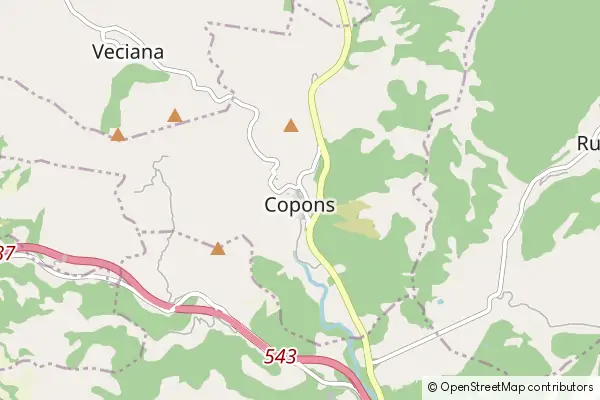 Mapa Copons