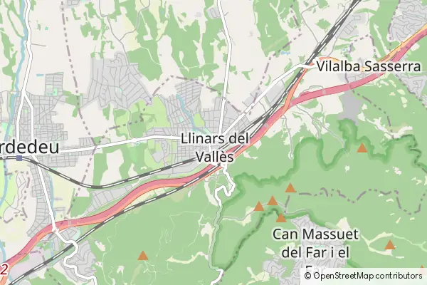 Mapa Llinars del Vallès