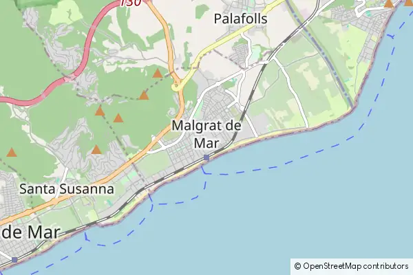 Mapa Malgrat de Mar