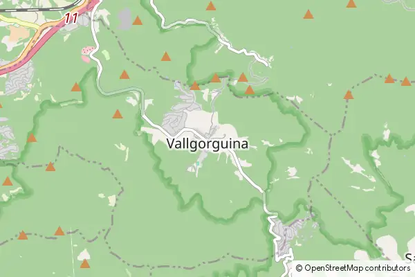 Mapa Vallgorguina