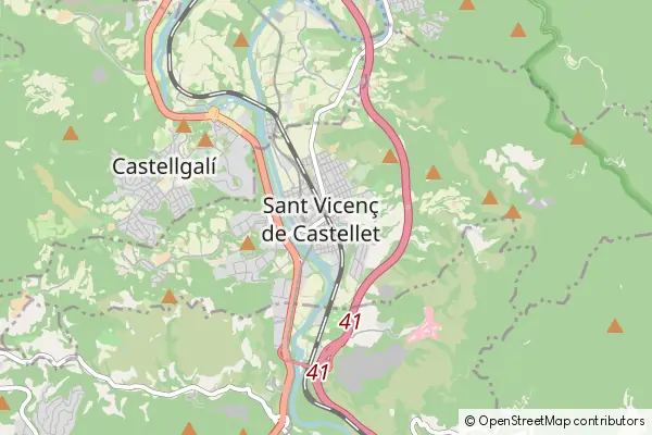 Mapa Sant Vicenç de Castellet