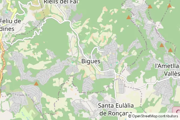 Mapa Bigues i Riells