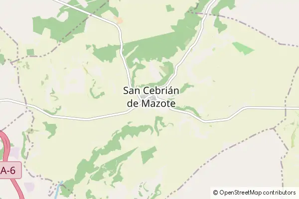 Mapa San Cebrián de Mazote