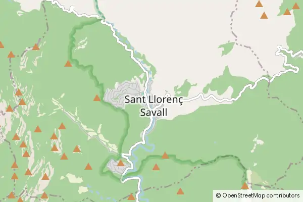 Mapa Sant Llorenç Savall