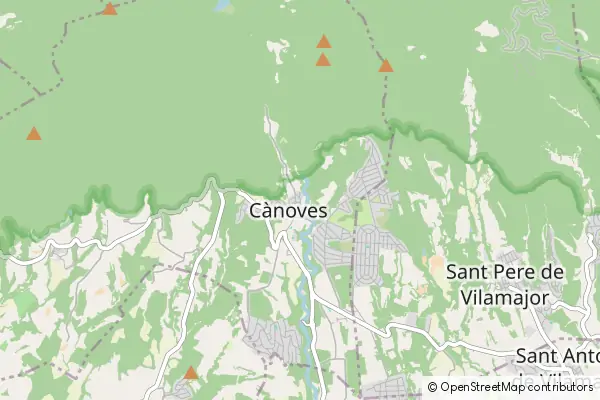 Mapa Cànoves i Samalús