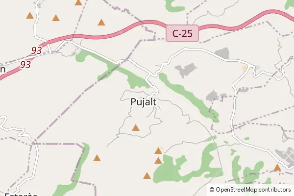 Mapa Pujalt