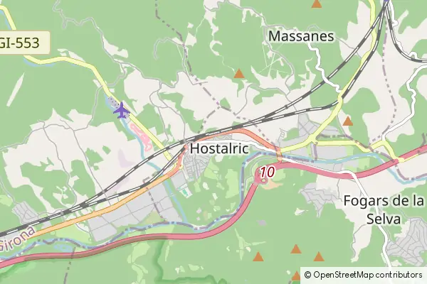 Mapa Hostalric