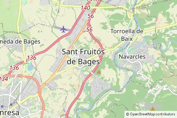 Mapa Sant Fruitós de Bages