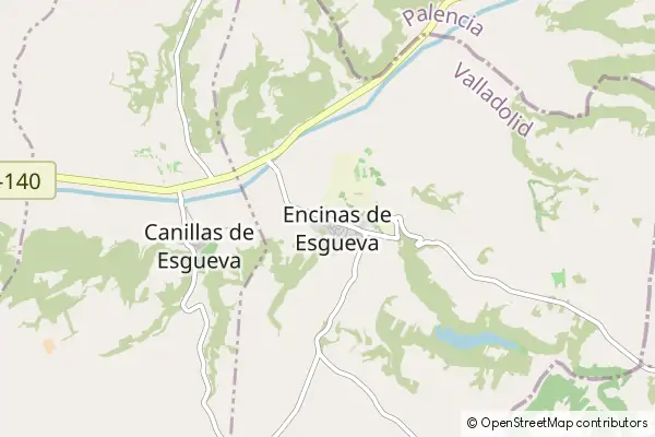 Mapa Encinas de Esgueva