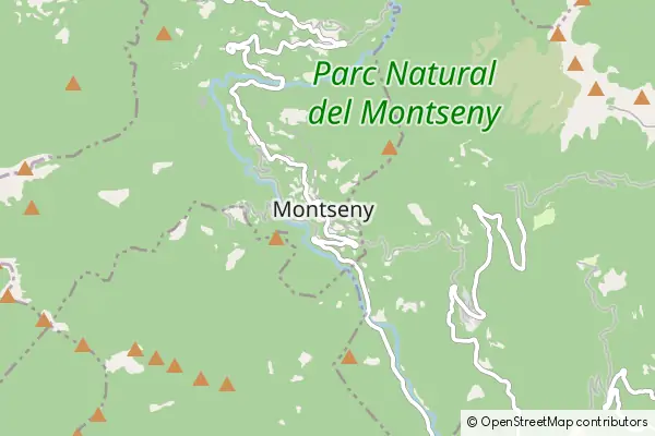 Mapa Montseny