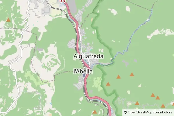 Mapa Aiguafreda