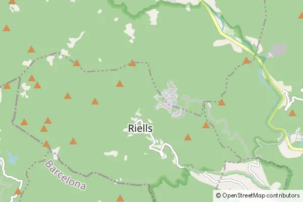 Mapa Riells i Viabrea