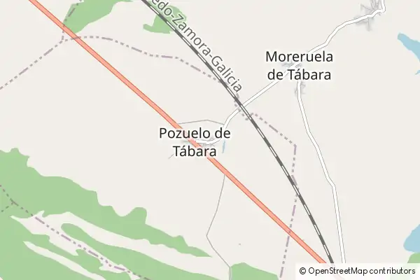 Mapa Pozuelo de Tábara