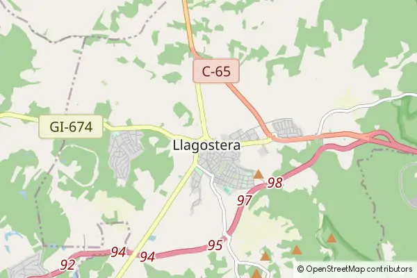 Mapa Llagostera