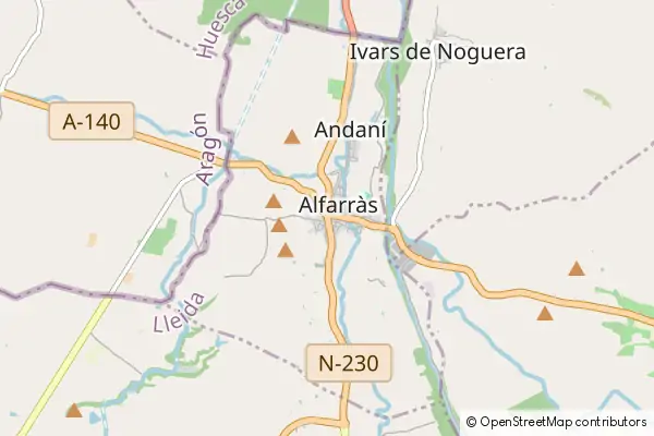 Mapa Alfarràs