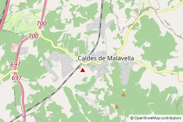 Mapa Caldes de Malavella