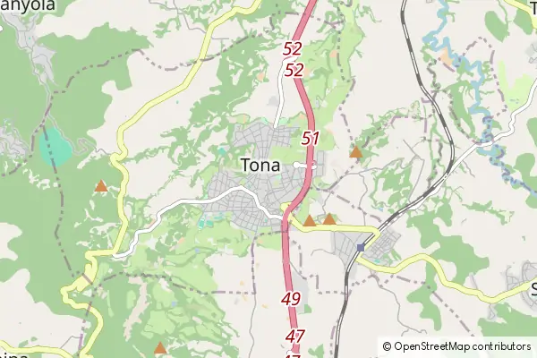 Mapa Tona