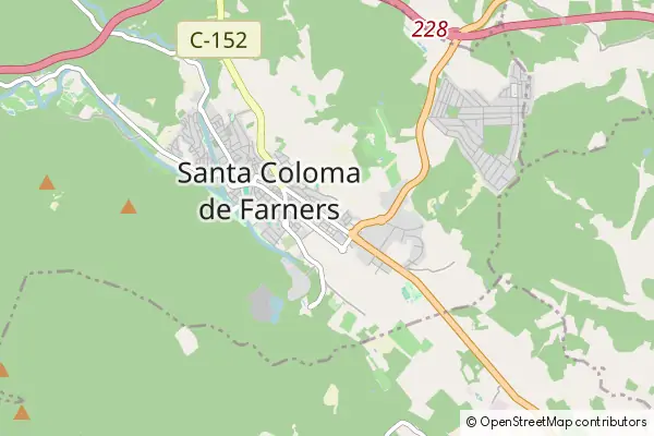 Mapa Santa Coloma de Farners